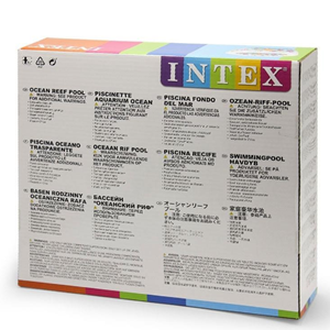 استخر بادی کودک اینتکس intex کف بادی 6 ضلعی طرح آکواریوم مدل 56493-اسباب بازی